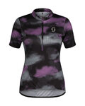 SCOTT Cycling short sleeve jersey - ENDURANCE 10 W - black/purple