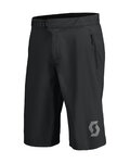SCOTT Cycling shorts without bib - TRAIL VERTIC W/PAD - black