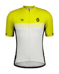 SCOTT Cycling short sleeve jersey - RC TEAM - yellow/white