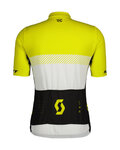 SCOTT Cycling short sleeve jersey - RC TEAM - yellow/white