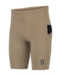 SCOTT Cycling shorts without bib - TIGHT ENDURANCE TECH - beige