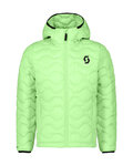 SCOTT Cycling thermal jacket - INSULOFT WARM JR - light green