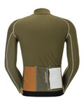 SCOTT Cycling winter long sleeve jersey - RC PRO WARM REMIX - brown/green