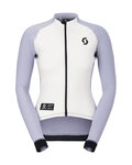 SCOTT Cycling winter long sleeve jersey - RC PRO WARM REMIX W - white/grey