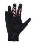 SCOTT Cycling long-finger gloves - TRACTION LF - white/black/orange