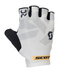 SCOTT Cycling fingerless gloves - RC ENDURANCE SF - white/black