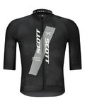 SCOTT Cycling short sleeve jersey - RC PRO - black/white