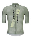 SCOTT Cycling short sleeve jersey - RC PRO - grey/yellow