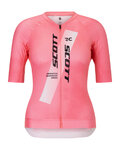 SCOTT Cycling short sleeve jersey - RC PRO W - pink/white