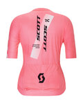 SCOTT Cycling short sleeve jersey - RC PRO W - pink/white