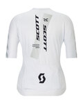 SCOTT Cycling short sleeve jersey - RC PRO W - white/grey