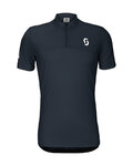 SCOTT Cycling short sleeve jersey - ENDURANCE LT - blue