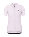 SCOTT Cycling short sleeve jersey - ENDURANCE W - pink/white