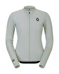 SCOTT Cycling summer long sleeve jersey - ENDURANCE W - grey/yellow
