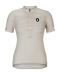 SCOTT Cycling short sleeve jersey - ENDURANCE LT W - white
