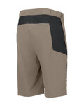 SCOTT Cycling shorts without bib - VERTIC LT W/PAD - beige/black