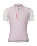 SCOTT Cycling short sleeve jersey - JUNIOR - white/pink