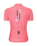 SCOTT Cycling short sleeve jersey - JUNIOR - pink/white