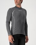 CASTELLI Cycling long sleeve t-shirt - FLANDERS WARM - grey