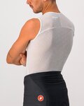 CASTELLI Cycling sleeve less t-shirt - PRO ISSUE - white
