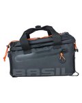 BASIL Cycling bag - MILES TARPAULIN - black/orange