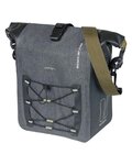 BASIL Cycling bag - NAVIGATOR STORM MIK SIDE M - grey/black