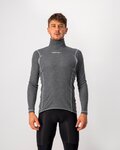 CASTELLI Cycling long sleeve t-shirt - FLANDERS WARM NECK - grey
