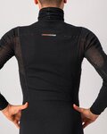 CASTELLI Cycling long sleeve t-shirt - FLANDERS WARM NECK - black
