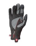 CASTELLI Cycling long-finger gloves - SPETTACOLO ROS - black/red