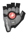 CASTELLI Cycling fingerless gloves - ROSSO CORSA ESPRESSO - black