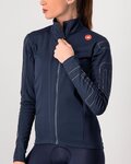 CASTELLI Cycling thermal jacket - TRANSITION - blue