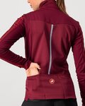 CASTELLI Cycling thermal jacket - TRANSITION - bordeaux