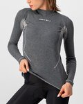 CASTELLI Cycling long sleeve t-shirt - FLANDERS 2 W WARM - grey