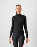 CASTELLI Cycling long sleeve t-shirt - FLANDERS 2 W WARM - black