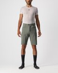 CASTELLI Cycling shorts without bib - UNLIMITED BAGGY - green