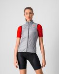 CASTELLI Cycling gilet - ARIA W VEST - silver