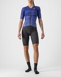 CASTELLI Cycling skinsuit - PR W SPEED - blue/purple