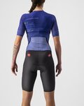 CASTELLI Cycling skinsuit - PR W SPEED - blue/purple