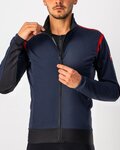CASTELLI Cycling thermal jacket - ALPHA ROS 2 LIGHT - blue