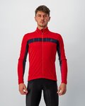 CASTELLI Cycling thermal jacket - MORTIROLO VI - red