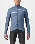 CASTELLI Cycling thermal jacket - TRANSITION 2 - blue