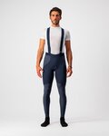 CASTELLI Cycling long bib trousers - SORPASSO ROS - blue