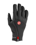 CASTELLI Cycling long-finger gloves - MORTIROLO - black