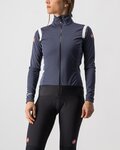 CASTELLI Cycling thermal jacket - ALPHA ROS 2 W LIGHT - blue