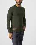 CASTELLI Cycling long sleeve t-shirt - MERINO LS TEE - green