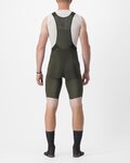 CASTELLI Cycling bib shorts - PREMIO BLACK - green