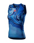 CASTELLI Cycling sleeve less t-shirt - PRO MESH W - blue