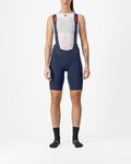 CASTELLI Cycling bib shorts - PREMIO BLACK - blue