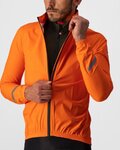 CASTELLI Cycling rain jacket - EMERGENCY 2 - orange