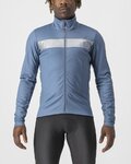 CASTELLI Cycling thermal jacket - RADOPPIA 3 - blue